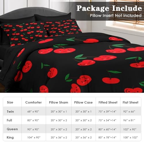Pamnest King Comforter Set with Sheets, 7 Pieces Cute Cartoon Bedding - Image 6