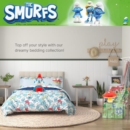 Franco The Smurfs Papa Smurf Bedding Super Soft Cozy Cuddle Pillow Buddy, (Officially Licensed Product) Collectibles - Image 7