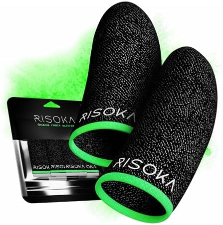 10 Pieces Gaming Finger Sleeves - Perfect Touchscreen Glide by RISOKA