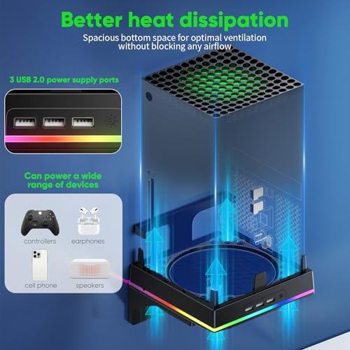 RGB Wall Mount for Xbox Series X -Sturdy Shelf Holder Load Up 10Kg - Image 3