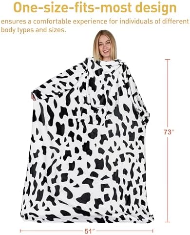 Catalonia Wearable Blanket with Sleeves for Women & Men, Fleece Wrap Throw - Image 6