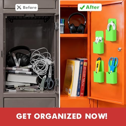 BEYGORM Magnetic Pen Holder for Refrigerator, Pencil Cup Organizer (Green) - Image 4