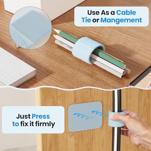 Cable Management Under Desk, Enhanced up to 15 Cord Organizer20 Pair - Image 5