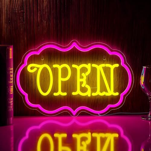 Open Neon Sign Dimmable LED Open Sign Light Shop Cafe Boutique Wall Decor by Mvorixa