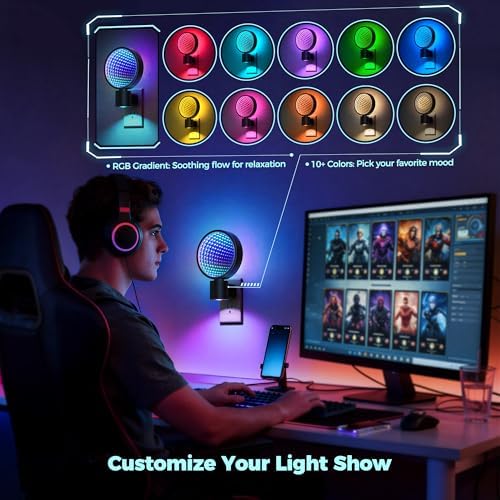 Briignite Night Lights Plug into Wall 3D Infinity Mirror Tunnel Light - Image 4