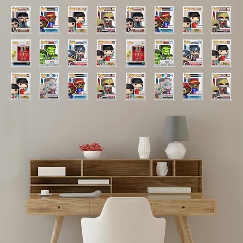 12-Pack Wall Shelves for Funko Pop Figures, Boxed or Unboxed, 5X4 Inches - Image 2