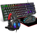 DGG Gaming Keyboard and Mouse, Headphones, Mouse pad Combo for PC Gamers by Snpurdiri