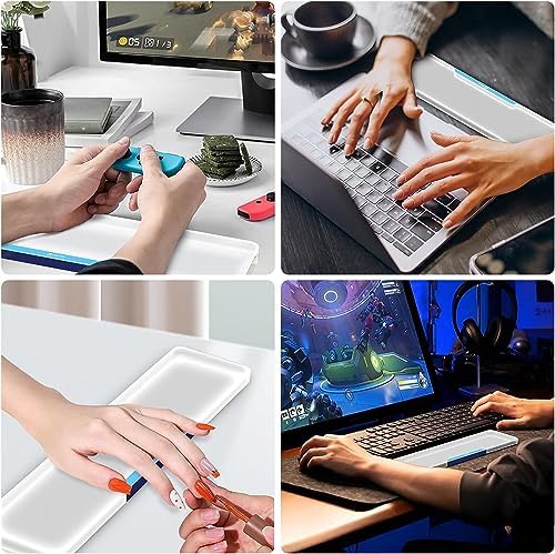 Acrylic Keyboard Wrist Rest Pro- TENKEYLESS 80% Keyboard- Mechanical Keyboards Ergonomic Palm Rest for Computer Keyboard,Anti-Slip Base,Wrist Pad for Laptop,Office & Home-Easy Typing,Black - Image 5
