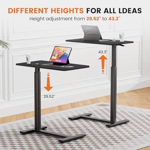 Sweetcrispy Overbed Table, Bedside Table, Mobile Standing Desk - Image 3