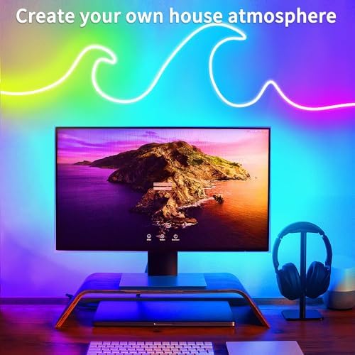 segrass 16.4FT DC24V RGB LED Neon Rope Lights with Remote/APP Control, Waterproof, Flexible, Multicolor, Modern Style for Bedroom, Room, Outdoors, Christmas Decor - Image 4