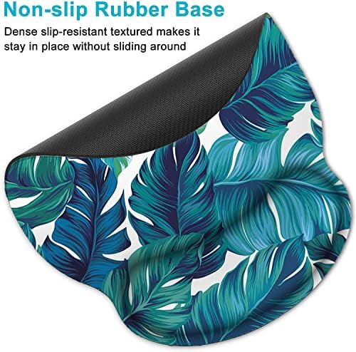 Lateefah Ergonomic Mouse Pad with Wrist Rest and Keyboard Wrist Rest Set | Non-Slip Memory Foam Wrist Rest for Computer Keyboard, Easy Typing, Pain Relief, Mousepad Wrist Support for Home Office Game - Image 5