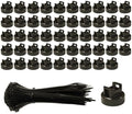 Magnetic Cable Zip Tie Mounts, 50 Pcs Magnets with 200 Pcs Cable Zip Ties, Multipurpose Cable Holder Magnets Magnetic Wire Management Bases with Heavy Duty Zip by Unknown