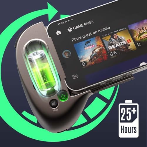 ShanWan Mobile Game Controller for iphone/Android with PHONE CASE Support, Bluetooth Wireless Gamepad - PS Remote Play, Xbox Cloud, Steam Link, GeForce NOW, MFi Arcade Games-Long Battery Life - Image 5
