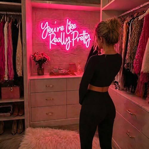 You're Like Really Pretty Neon Sign for Wall Decor, LED Signs Light - Image 4