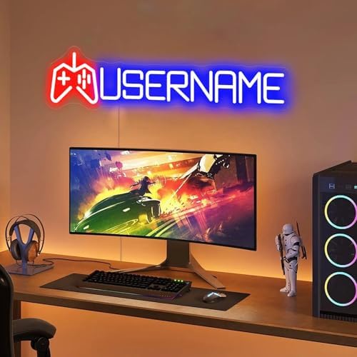 Custom Gamer Neon Sign for Game Room Wall Decor Personalized Game Led Neon Sign Customizable Gamer Tag Sign Gaming Wall Art Gaming Led Light Gift For Boyfriend Father's Day Gift for Dad Boyfriend Gamer - Image 4