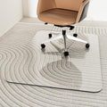 Tempered Glass Chair Mat 48" x 32",1/5" Thick for Office Desk,Rolling Chair Mat for Carpet, Odorless, Easy to Clean with 4 Non-Slip Pads for Carpet & Hardwood Floors by Tcyzest