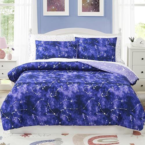 Twin Bedding Sets for Boys - 5 Pieces Galaxy Bedding Twin Bed Comforter Set - Image 2