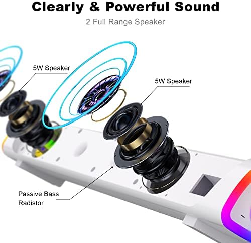 SOULION R30 Plus Bluetooth Computer Speakers, Wired USB Powered Plug & Play - Image 2