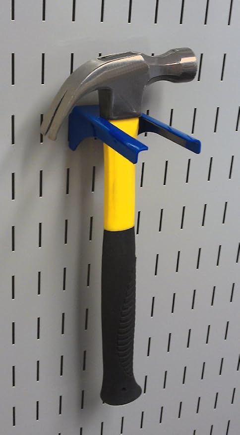 Wall Control KT-200-DLX Blue Slotted Metal Pegboard Hook Kit for Storage & Organization – Deluxe Assortment, 50 lbs Capacity, Made in USA - Image 7