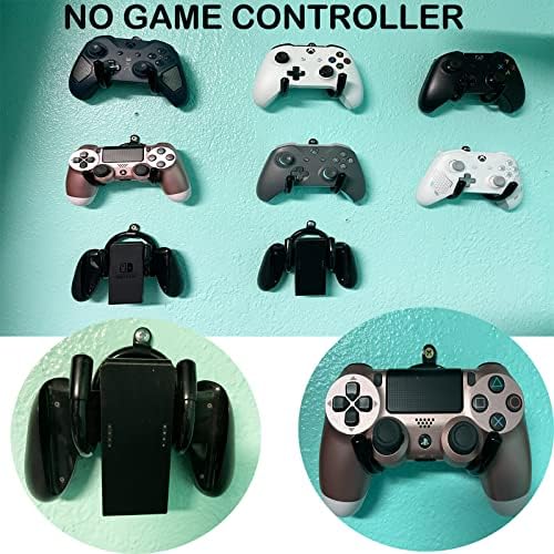 Universal Game Controller Holder Stand,Mini Wall Mount Organizer Rack Hanger Hook- Strong & Flexible, for PS3/PS4/PS5/Xbox 360/Xbox One/S/X/Elite/Series S/Series X Controller,etc - NO Controller - Image 5