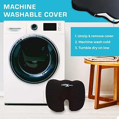 Xtreme Comforts Seat Cushions | Office Chair Cushions for Desk, Car, Wheelchair| Ergonomic Memory Foam Seat Cushion for Support & Comfort | Helps Improve Sitting Posture for Work & Body Relief - Image 7