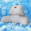Adjustable Firmness Waffle Back Support Cooling Reading Pillow, Gray, 17" by Am%C3%A9lieHome