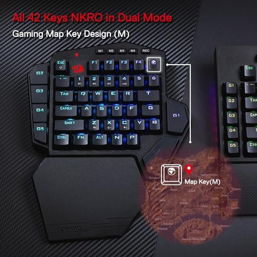 Redragon K585 PRO Wireless One-Handed RGB Gaming Keypad, 42-Key Layout - Image 6