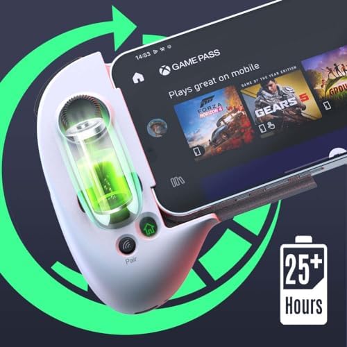 ShanWan Mobile Game Controller for iphone/Android with PHONE CASE Support, Bluetooth Wireless Gamepad - PS Remote Play, Xbox Cloud, Steam Link, GeForce NOW, MFi Arcade Games-Long Battery Life - Image 6