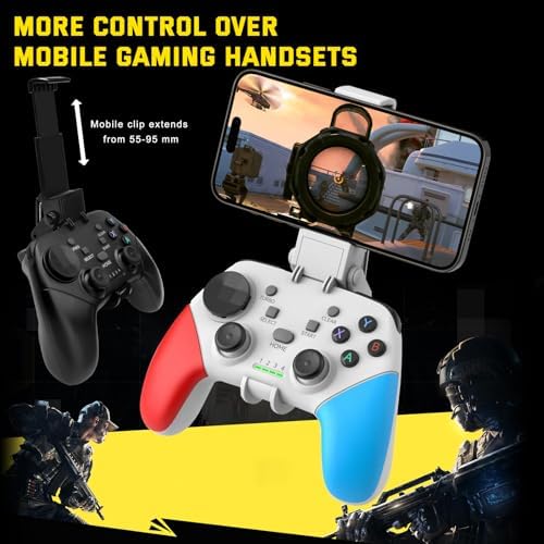 Joso Wireless Mobile Gaming Controller for iPhone, Android, iPad, Tablet, PC, Phone Controller with Phone Clip Supports Cloud Game, COD Mobile, Genshin Immpact, Remote Player Gamepad - Image 4