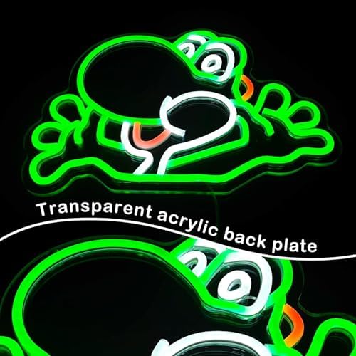 Animal Neon Sign for Wall Decor Dimmable Anime Neon Sign Green Led Anime Neon Lights Neon Signs Anime Gamer Neon Sign for Game Room Living Room for Gifts - Image 7