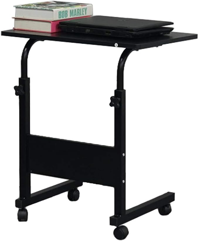Karl home Small Side Mobile Table, 23.6 inch, Black by Karlhome