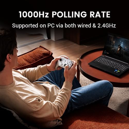 GameSir G7 Pro Wired Controller for Xbox Series X|S, Xbox One, Wireless Gamepad for PC&Android with TMR Sticks, Hall Effect Analog Triggers, 1000Hz Polling Rate, 3.5mm Audio Jack - Silver - Image 6