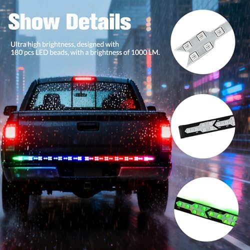 DIBMS Upgraded 60” LED Tailgate Light Bar Strip with Fall Warning Signal - Image 3