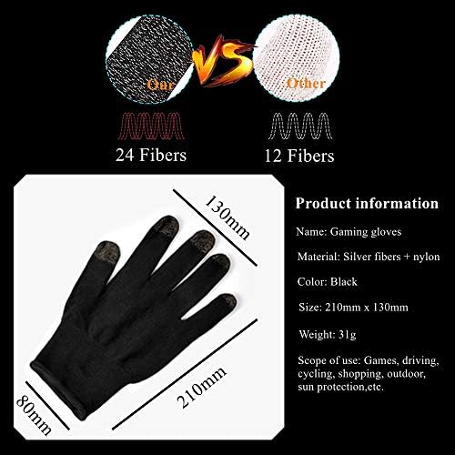 Gaming Gloves for Touchscreen, High-Sensitive Anti-Sweat Breathable Seamless Game Gloves for PUBG Mobile/Knives Out/Rules of Survival - Image 3