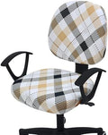 Smiry Stretch Printed Office Computer Desk Chair Covers for Seat & Backrest | Stretch Fit, Soft Fabric Universal Washable Removable, Anti-Dust Rotating Chair Slipcovers Protector by Smiry