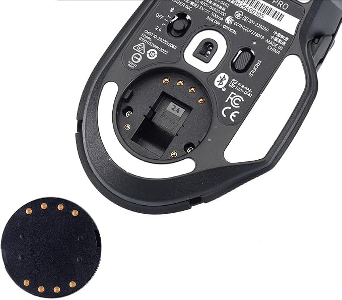 Wireless Charging Puck for Razer Basilisk V3 Pro, Naga V2 Pro, Cobra Pro Gaming Mouse: Compatible with Wireless Charging Devices - Mouse and Mouse Dock Sold Separately - Image 4