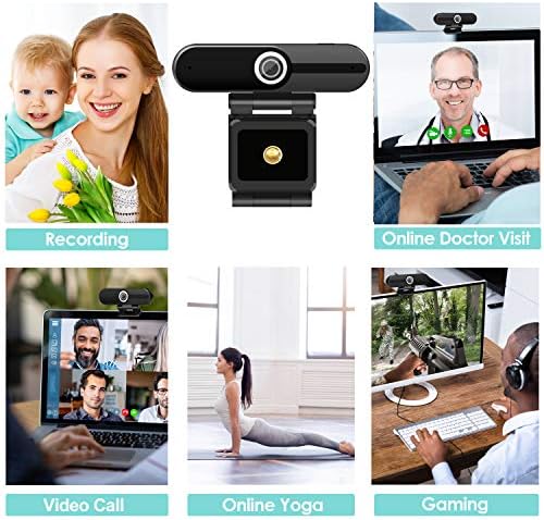 ToLuLu UHD 4K Webcam with Microphone, 8MP USB Computer Web Camera w/Tripod - Image 7