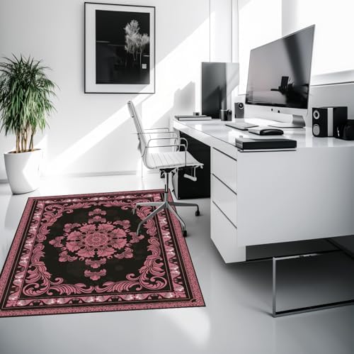 Office Chair Mat for Hardwood Floor Desk Floor Mat (Pink, 48“x60”) | Desk Rug Gaming Chair Mat Computer Floor Mat Desk Chair Mat Chair Mat For Hardwood Floor Gaming Carpet - Image 4