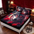 HOSIMA Floral Wolf Bedding Set Full for Teen,1 Fitted Sheet+2 Pillowcases. by HOSIMA