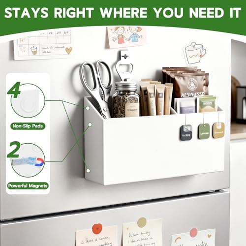 MR.MATE Magnetic Pen Holder,White Magnetic Marker Cup for Fridge Whiteboard - Image 5