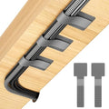 100Pcs Cable Straps Hook and Loop Cable Ties - Cable Holder for Desk Cable Management Under Desk - Computer Cord Organizer for Home Office Gaming Setup - Grey by LoopStraps