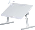 Laptop Bed Tray Table, Adjustable Laptop Compute Bed Desk Stand, Portable Laptop Desk with Foldable Legs, Foldable Laptop Tablet Table for Sofa Couch White by Haibinsuo