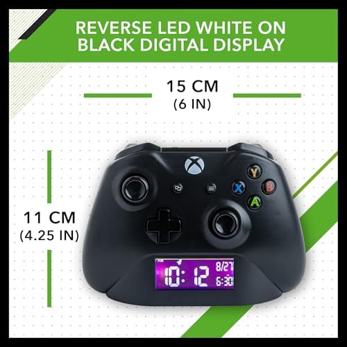 Paladone Xbox Black Controller Alarm Clock, Officially Licensed Merchandise - Image 4