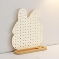 Desk Pegboard Gaming Desk Organizer Desk Back Panel, Solid Wood Base Pegboard, Storage Rack with Pegboard Hook, for Office Dormitory Home Desk(32.2 * 39.8cm) by Unknown