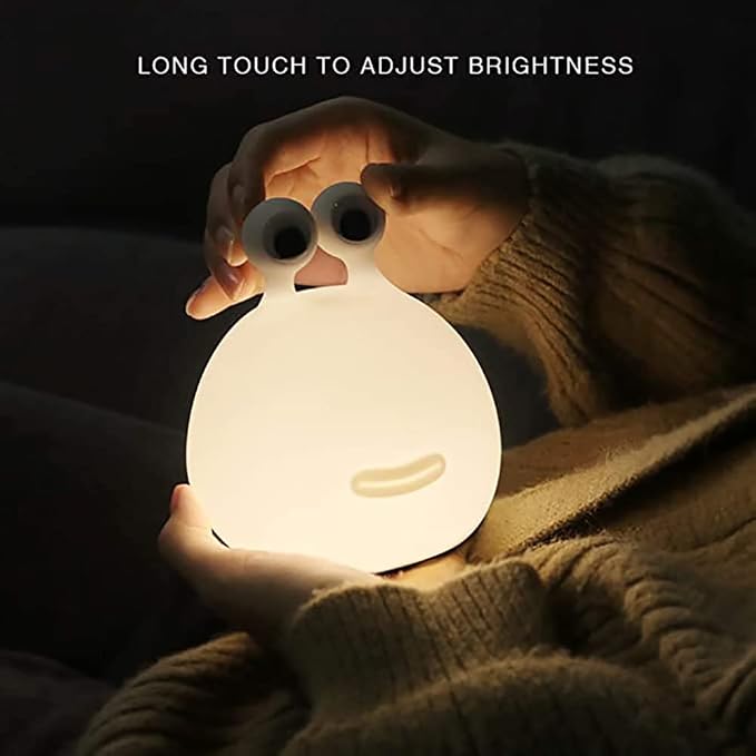 Slug Night Light,Silicone lamp for Kids,USB Rechargeable Cute Animal Lamps Timer Setting Safe Bedside Lamp Portable LED Lamps for Breastfeeding Dorm Room Decor for Christmas Gift - Image 3