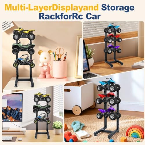 3-Tier Adjustable RC Car Storage Rack & Display Stand - Image 7