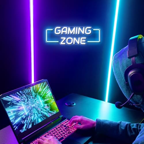 Kavaas Game Zone Neon Sign for Gameroom Wall Decor LED Light Signs - Gaming Zone Neon Sign for Teen Boy Bedroom- Best Gamer Gifts for Teenager, Kids - Image 3