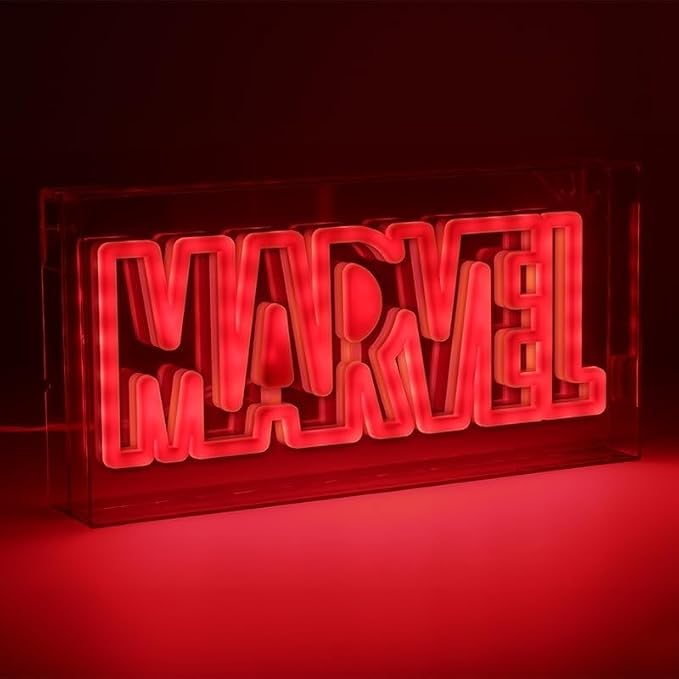 Paladone Marvel LED Neon Logo Light Sign - Wall Mountable or Free Standing - Offially Licensed Marvel Room Decor & Gift - Image 4