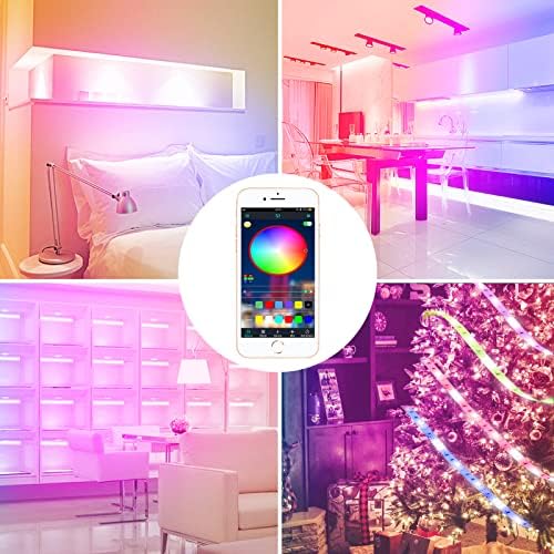 LED Strip Lights 100ft, Bluetooth and APP Control, Multicolor RGB Light Strips, Music Sync Color Changing for Bedroom Indoor - Image 5