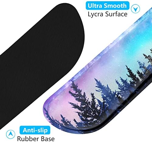 Dapesuom Enlarge Keyboard Wrist Rest, Memory Foam Wrist Cushion for Desk Mats Support, Cute Typing Pain Relief Keyboard Mouse Pad Rests Set with Non-Slip Base for Gaming Laptop Office Computer, Forest - Image 4